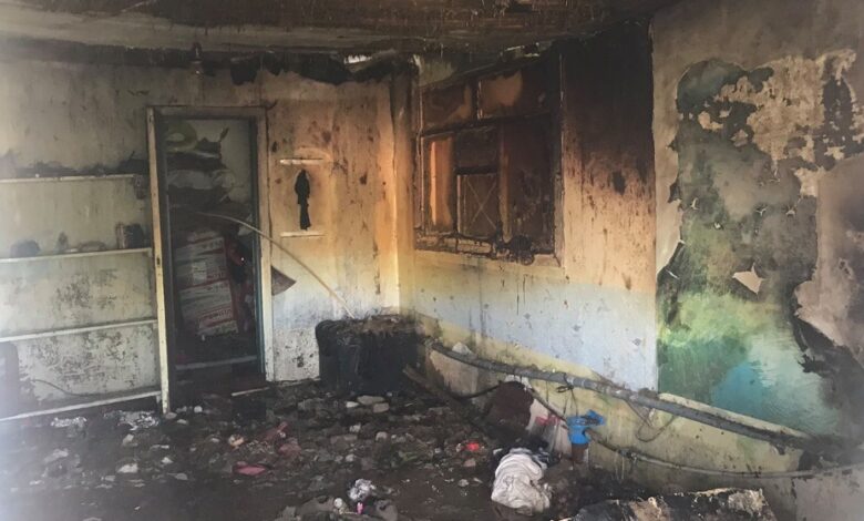 На Херсонщине поврежденный газовый баллон стал причиной пожара частного дома