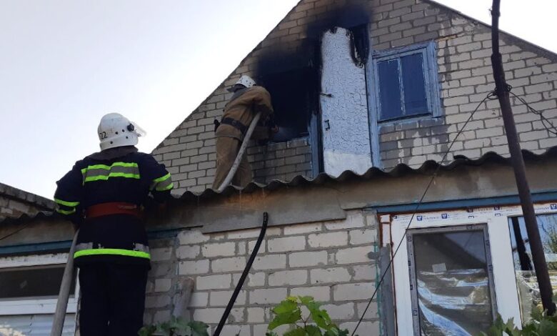 На Херсонщине горел жилой дом: пожар ликвидировали менее, чем за 30 минут