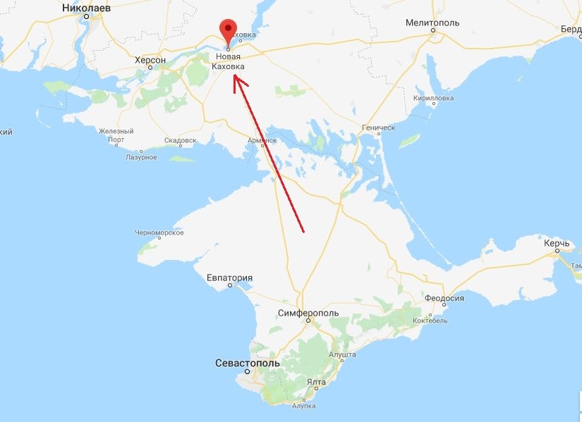 Крым мелитополь дорога