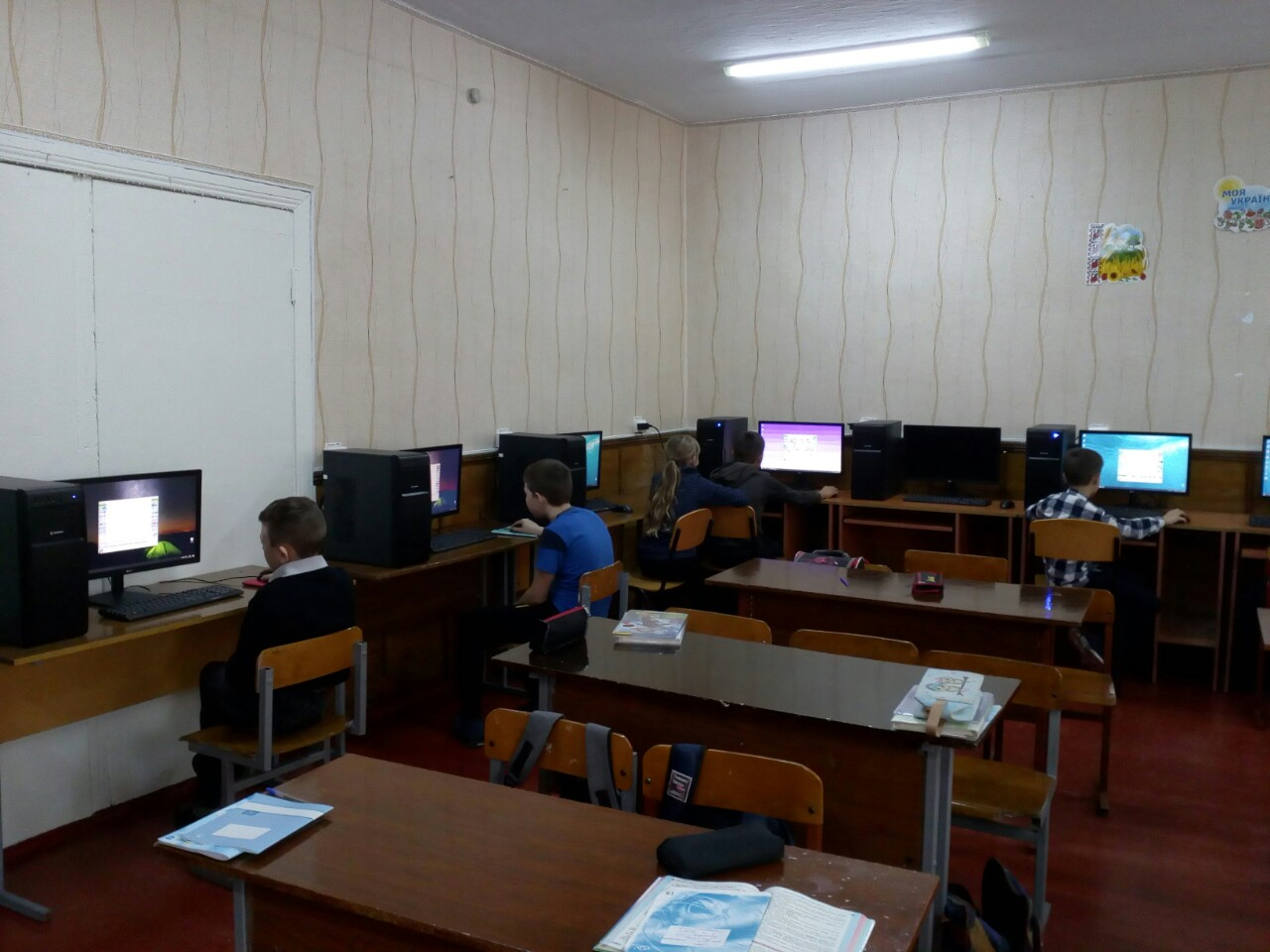 Кабинет информатики в сельской школе