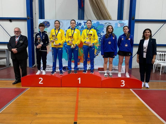 Золото та бронзу на чемпіонаті Європи з настільного тенісу здобула спортсменка з Херсонщини