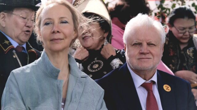 Inna Varlamova pictured with Sergey Mironov