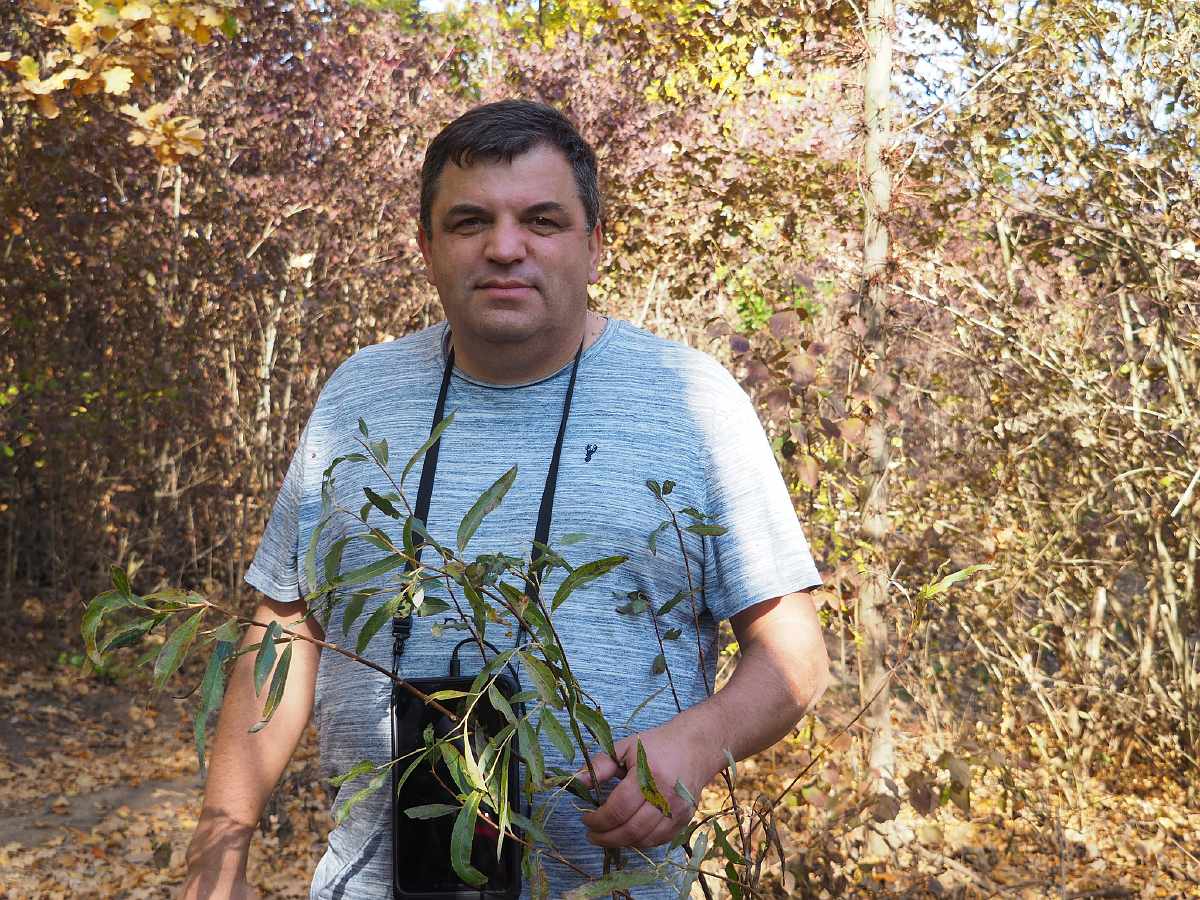 Іван Мойсієнко в експедиції в Національному природному парку «Кам’янська Січ»