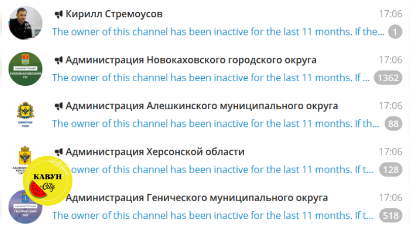 Telegram-канали, створені Кирилом Стремоусовим