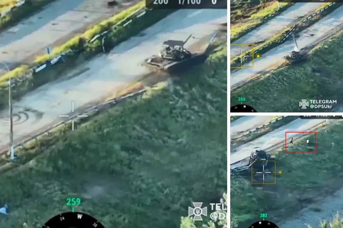 На Херсонщині бійці Сил оборони вдарили по танку армії рф біля Олешок (відео ДПСУ)