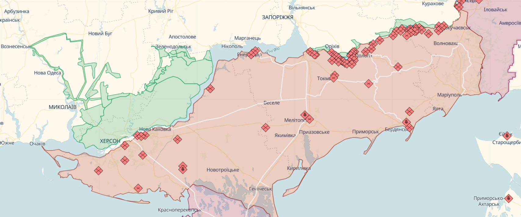 Сили оборони утримують позиції на лівобережжі Дніпра на Херсонщині і завдають вогневого ураження ворогу – Генштаб