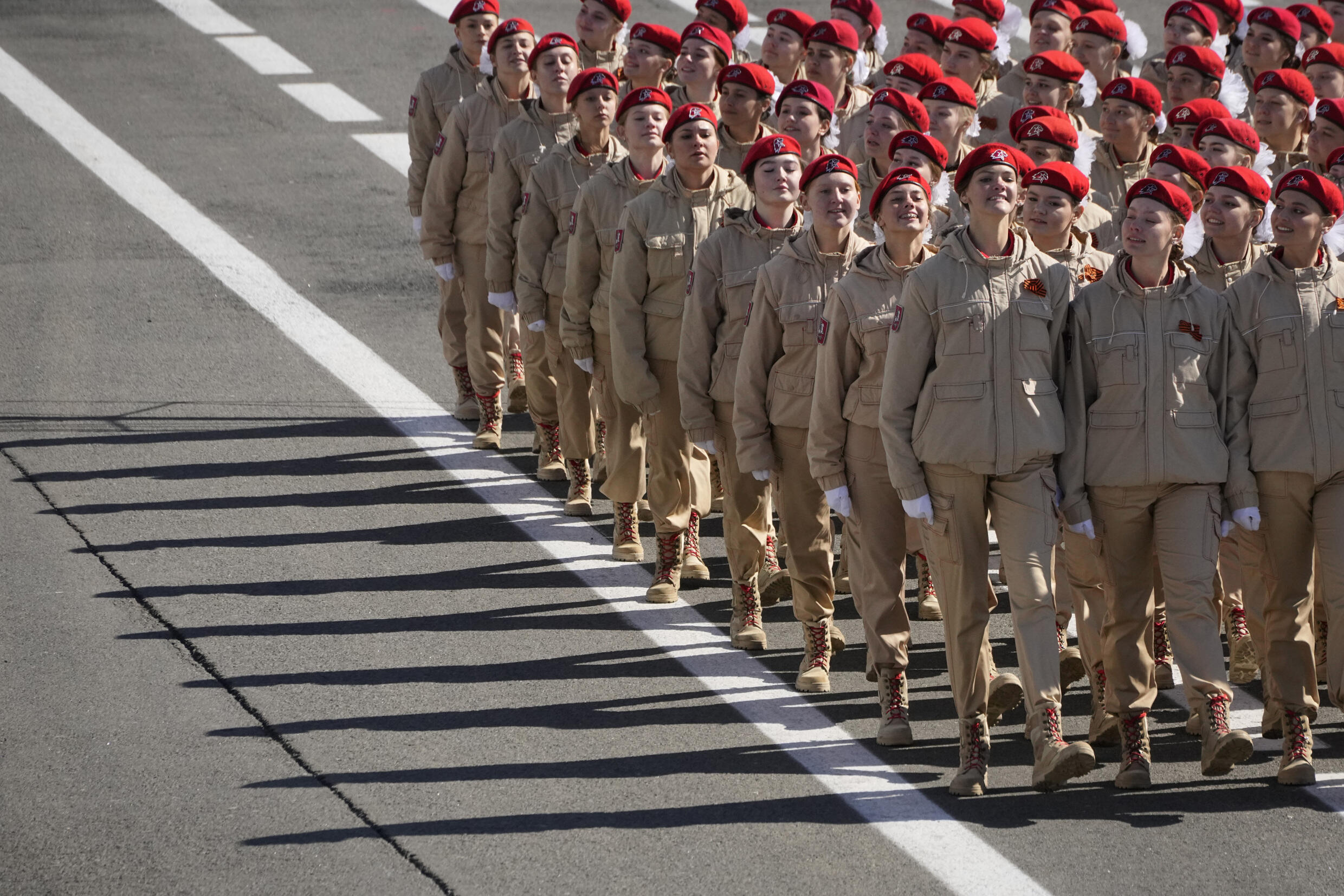 «Юнармія» під час репетиції військового параду. 7 травня 2023